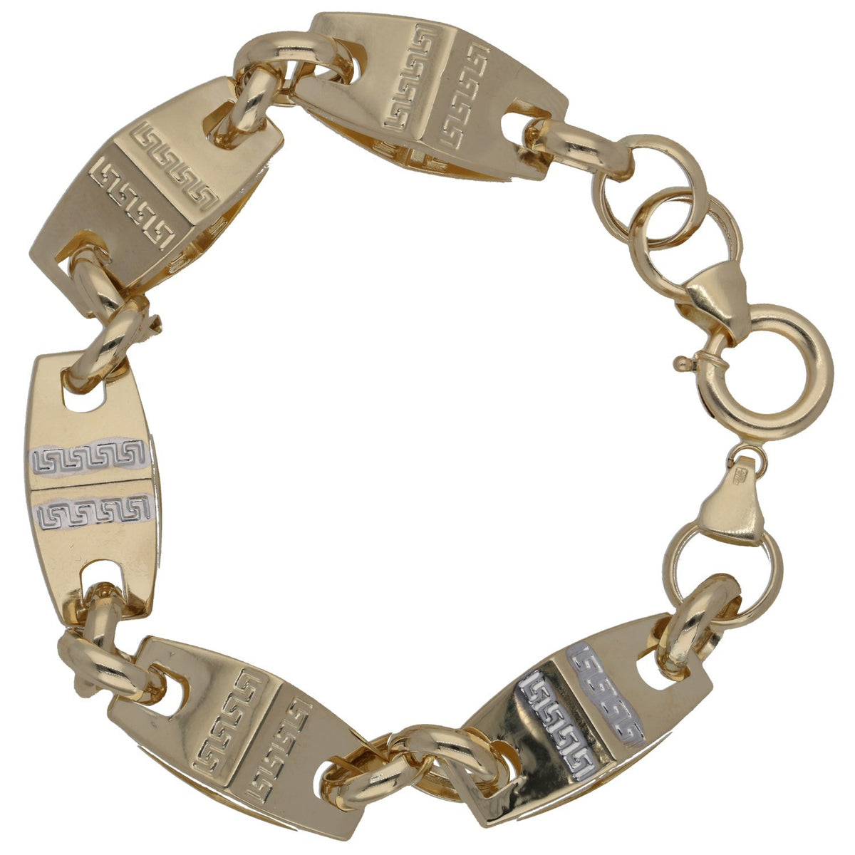 New 14ct Bi-Colour Gold Fancy Bracelet