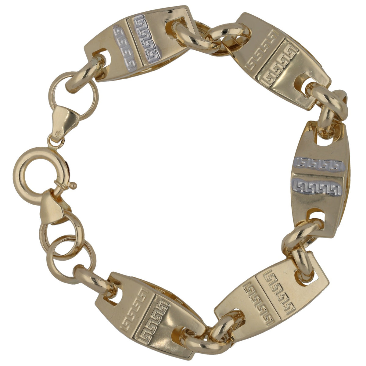 New 14ct Bi-Colour Gold Fancy Bracelet