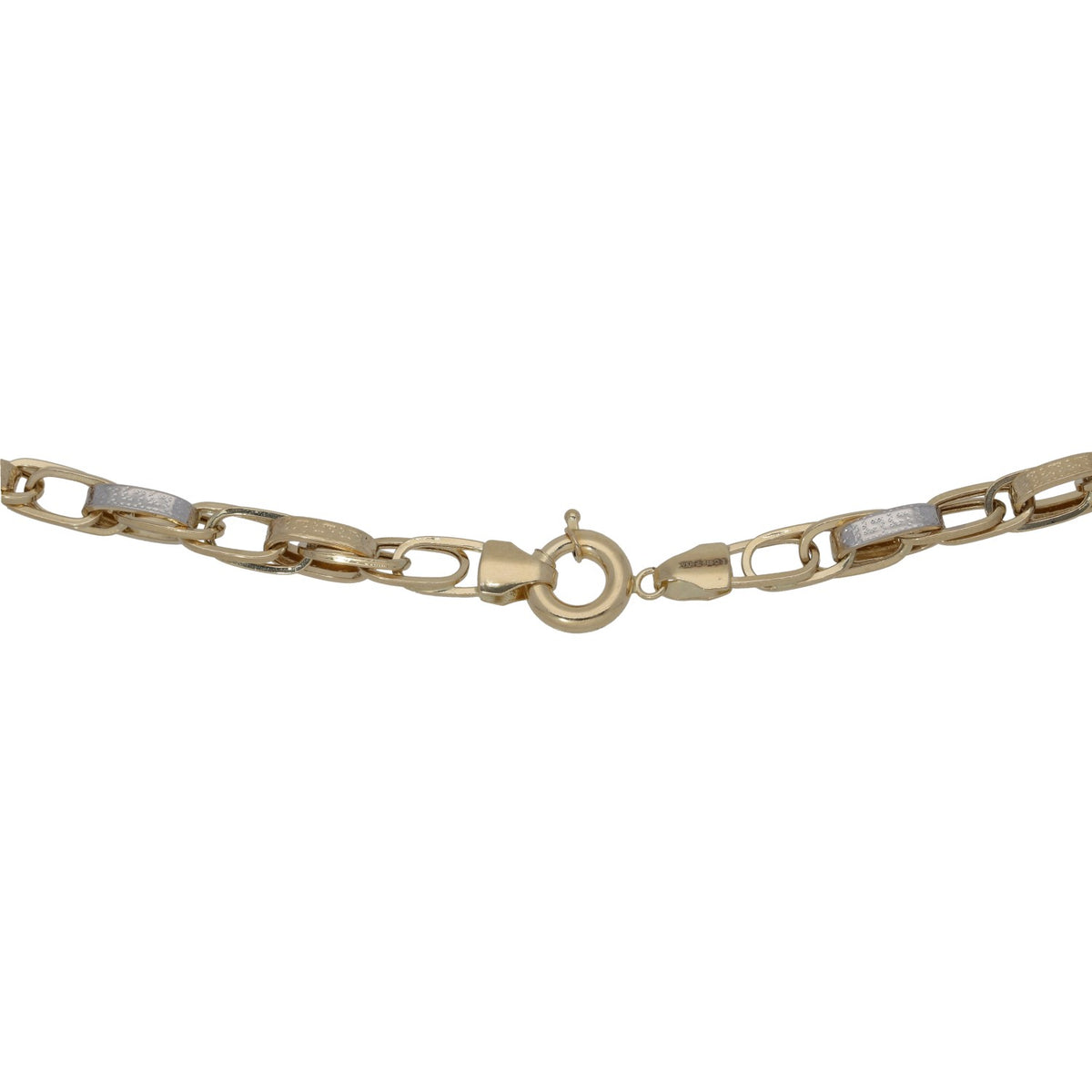 New 14ct Gold Greek Key Fancy Chain 18"
