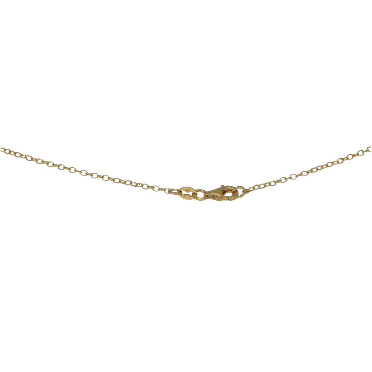 New 18ct Gold Nugget Pendant With Chain 18"