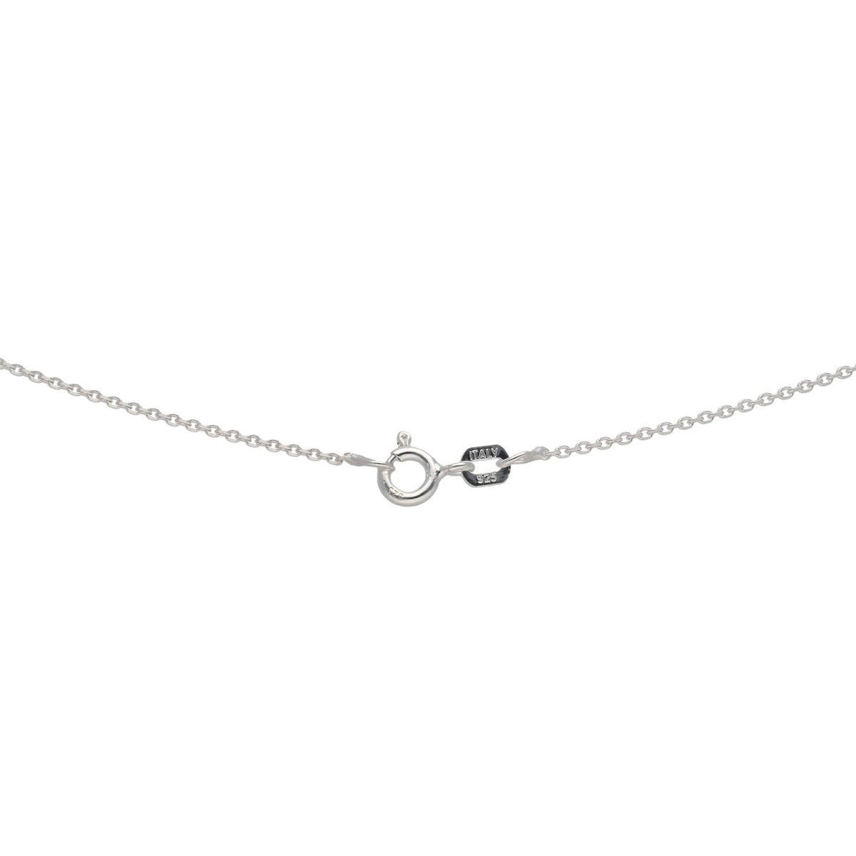 New Sterling Silver Kids Dog Tag Pendant With Chain 16"