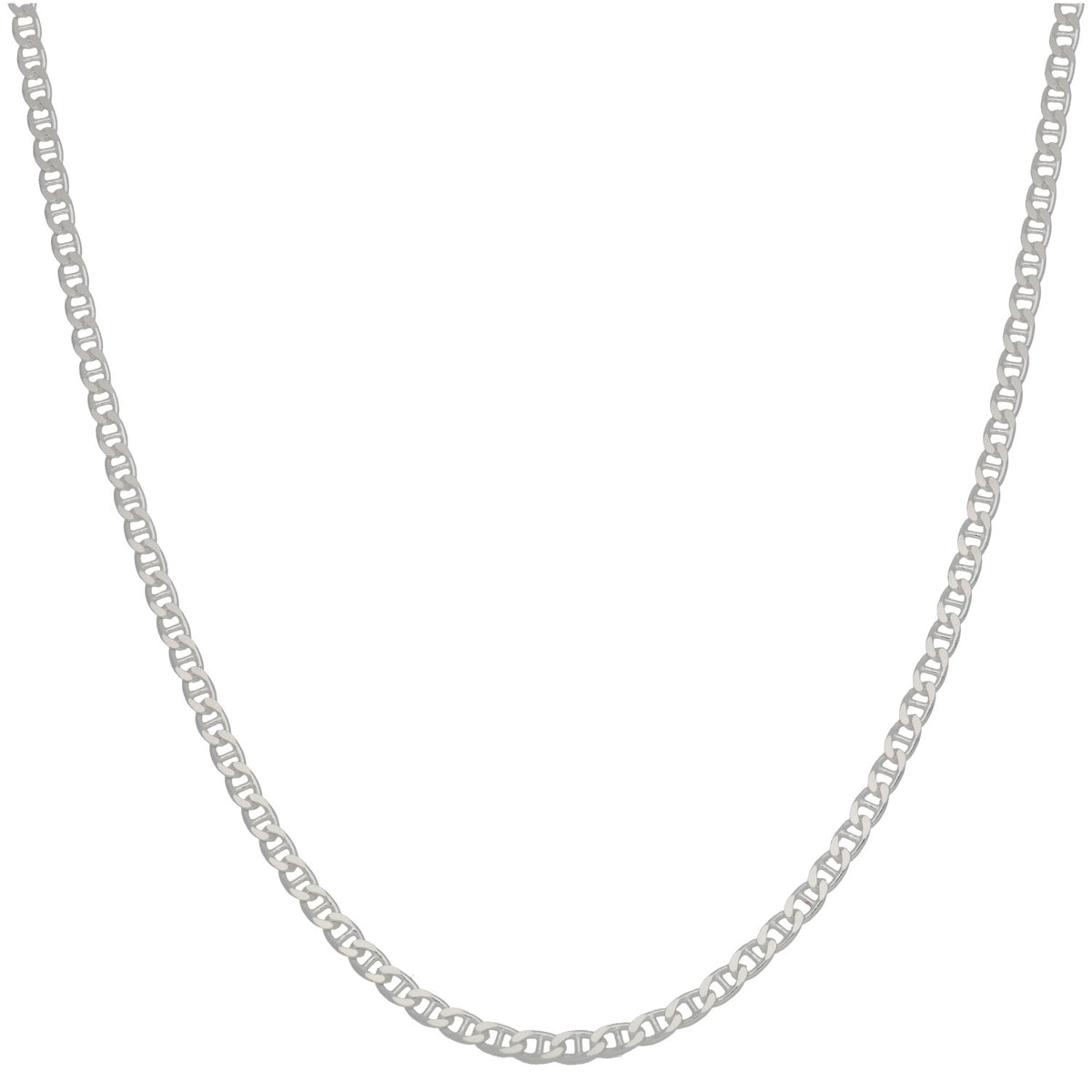 New Sterling Silver 2.7mm Rambo Chain 18"