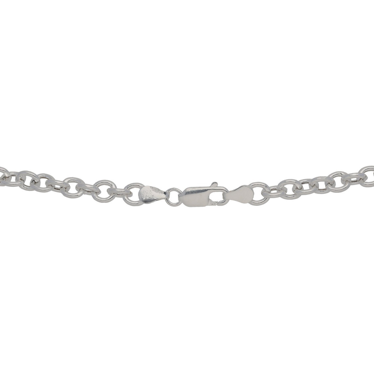 New Sterling Silver Puff Heart Pendant With Belcher Chain 18"