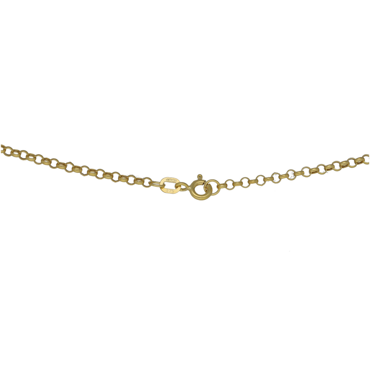 New 9ct Gold Round Belcher Chain 18"