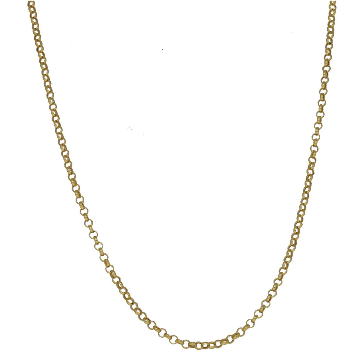 New 9ct Gold Round Belcher Chain 18"