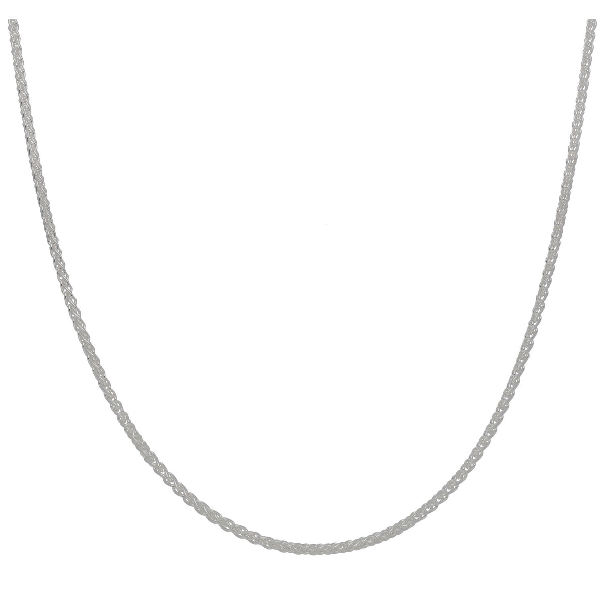 New Sterling Silver 1.8mm Spiga Chain 18"