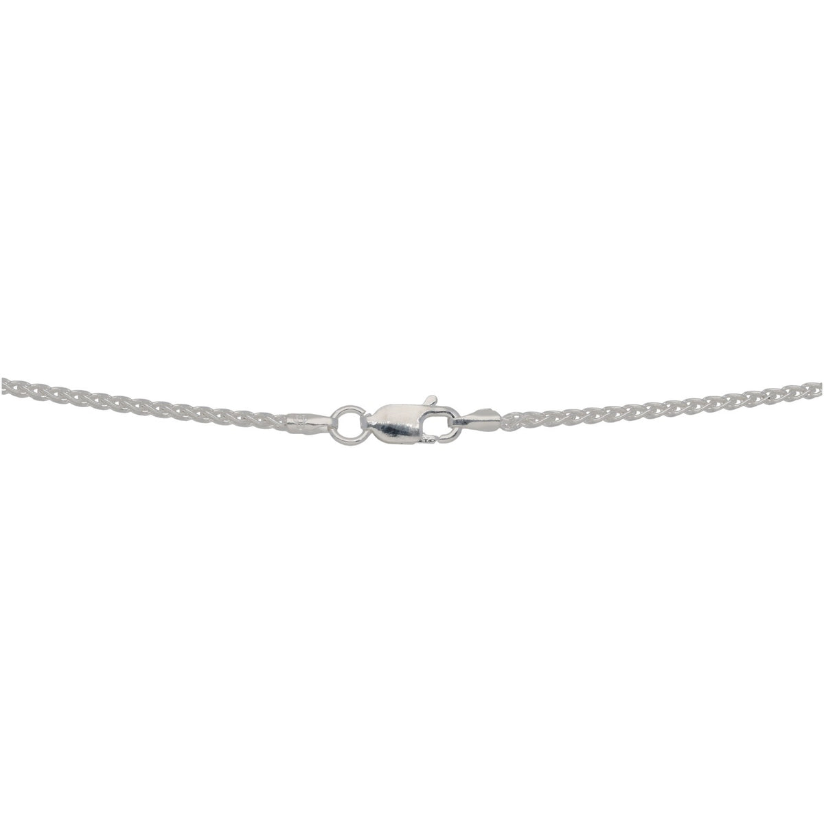 New Sterling Silver 1.8mm Spiga Chain 18"