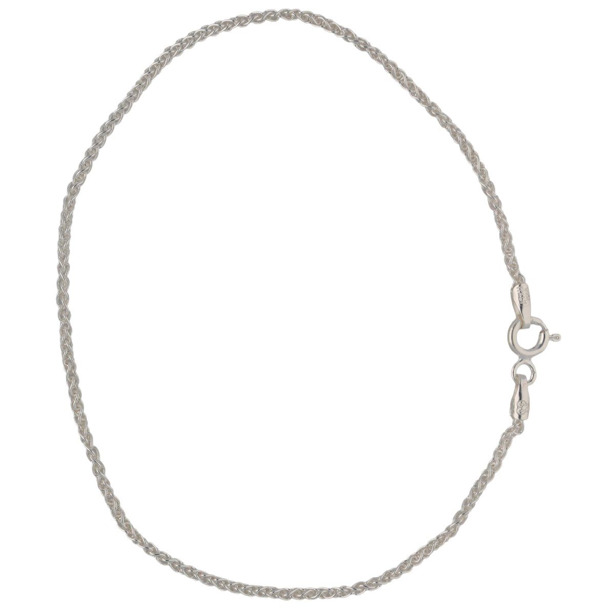 New Sterling Silver 1.5mm Spiga Bracelet