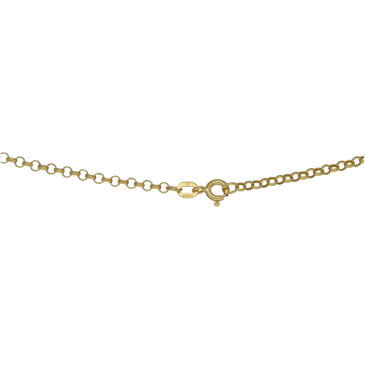 New 9ct Gold 2.3mm Round Belcher Chain 22"