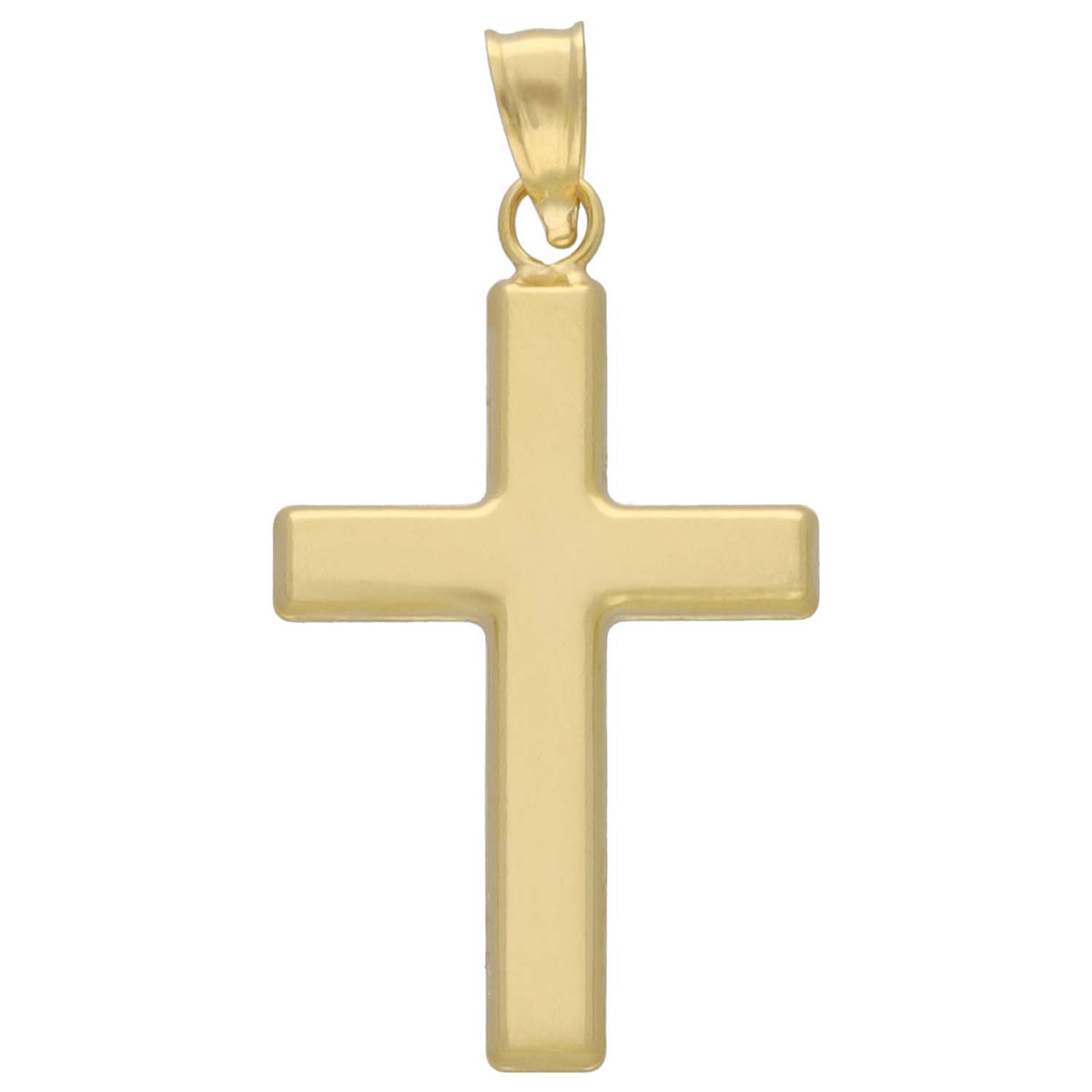 New 9ct Gold Cross Pendant 25mm