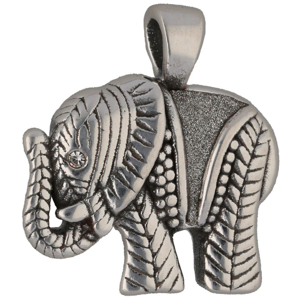 New Sterling Silver 23mm Elephant Pendant