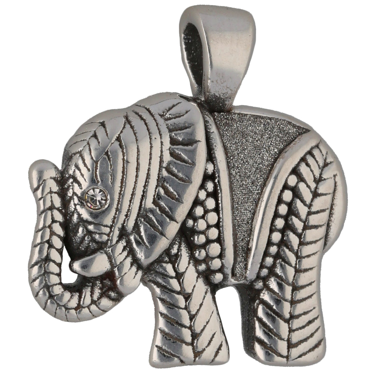 New Sterling Silver 23mm Elephant Pendant