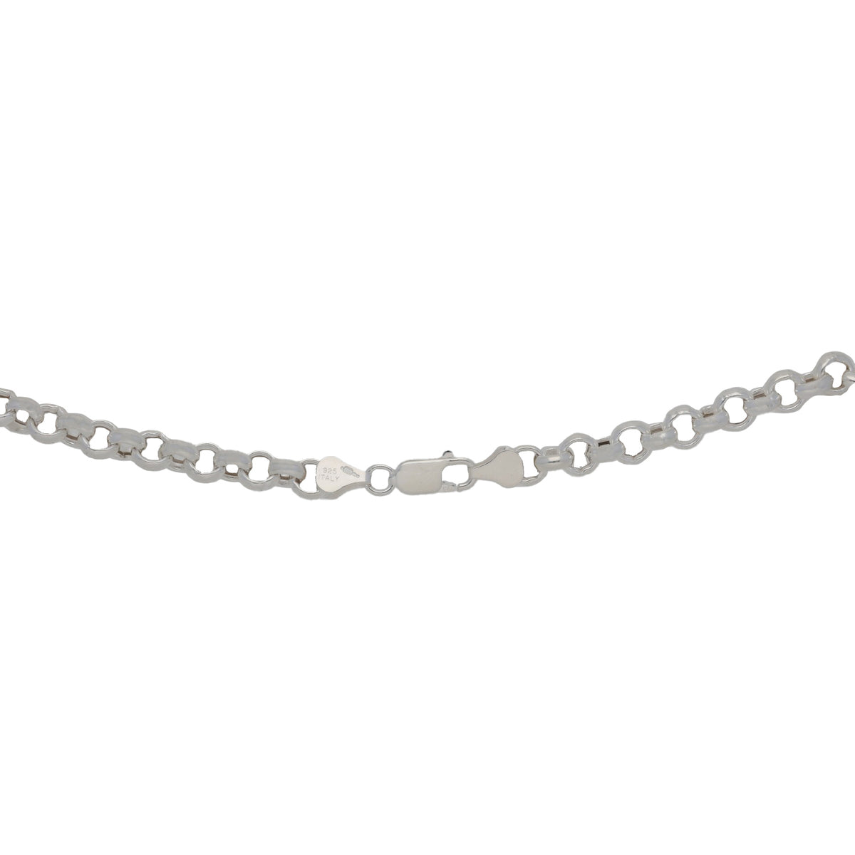 New Sterling Silver 6.4mm Round Belcher Chain 20"