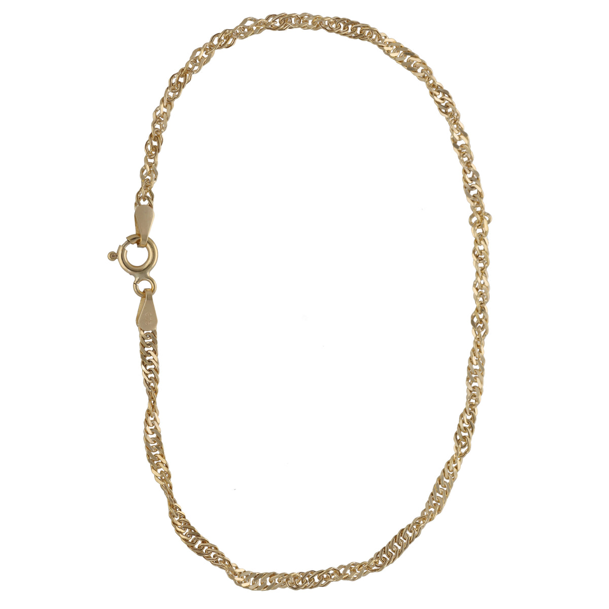 New 9ct Gold Singapore Bracelet