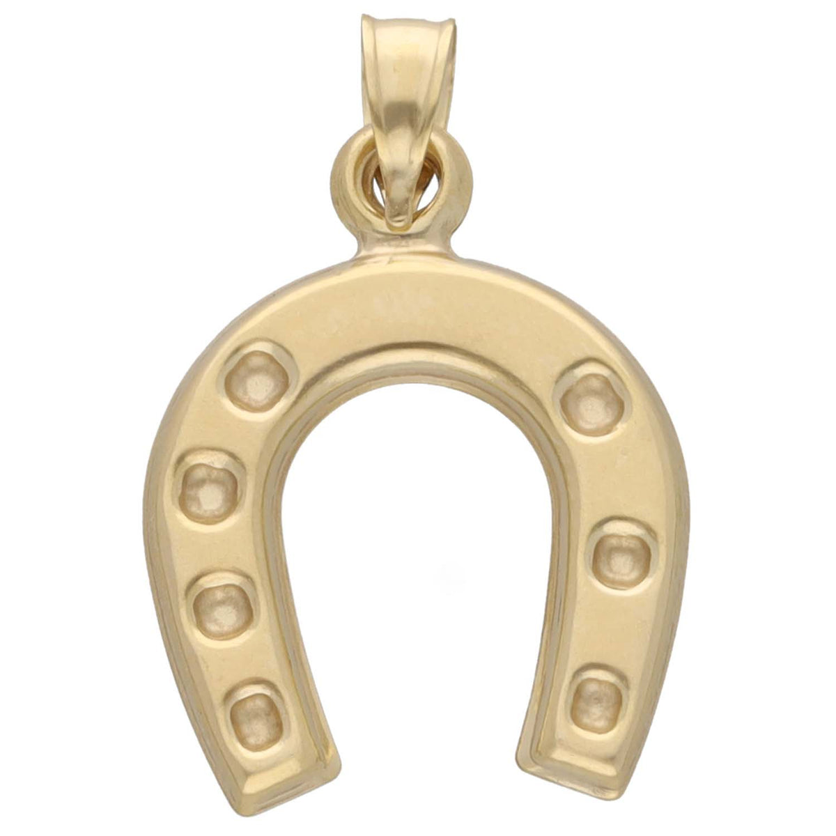 New 9ct Gold Hollow Horseshoe Pendant
