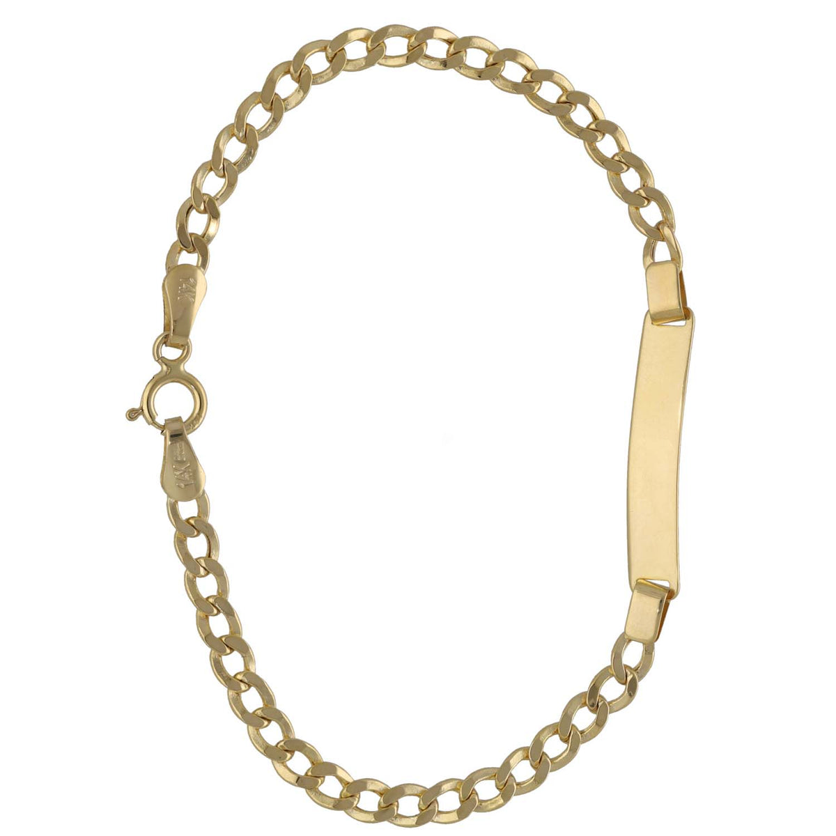 New 14ct Gold Classic ID Bracelet