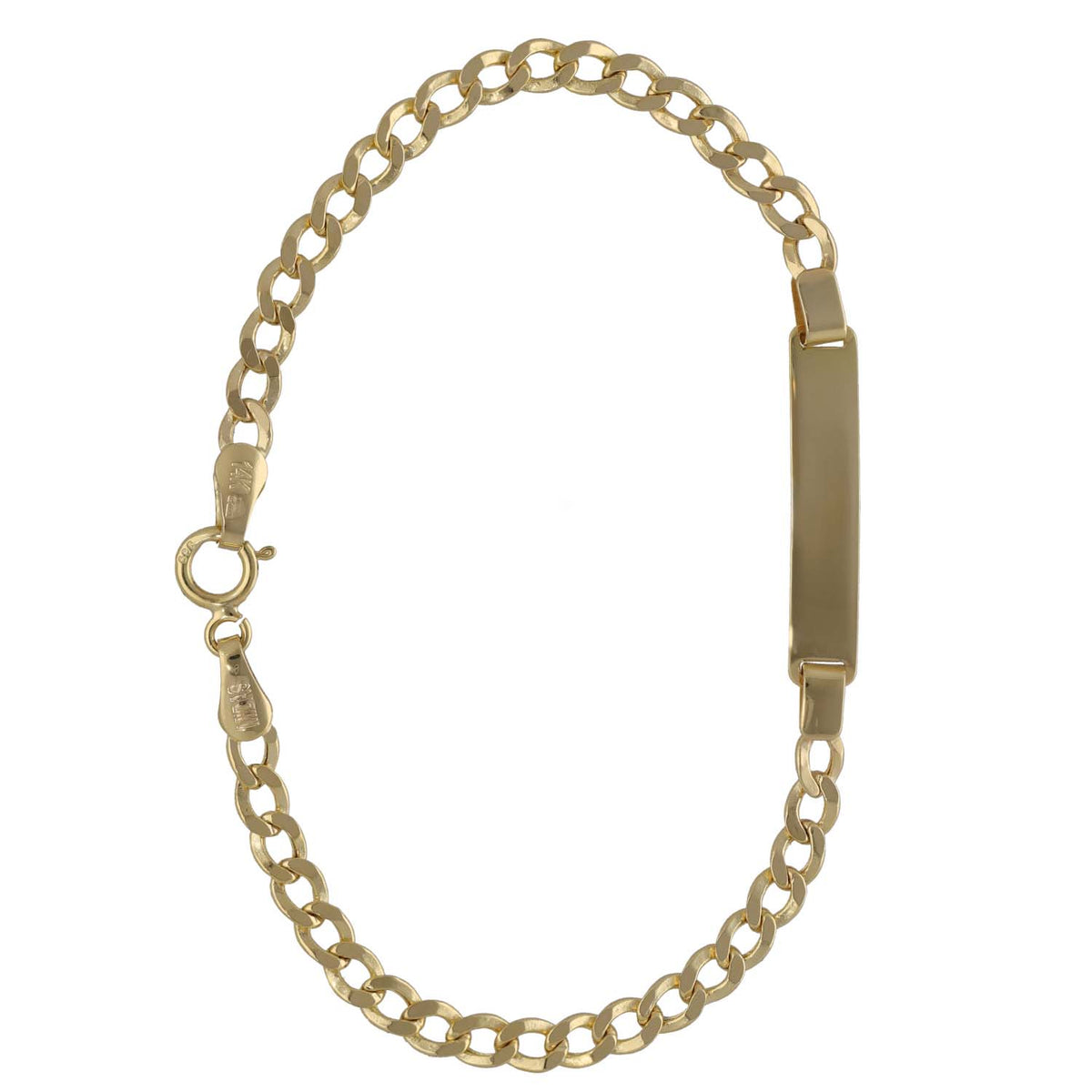 New 14ct Gold Classic ID Bracelet
