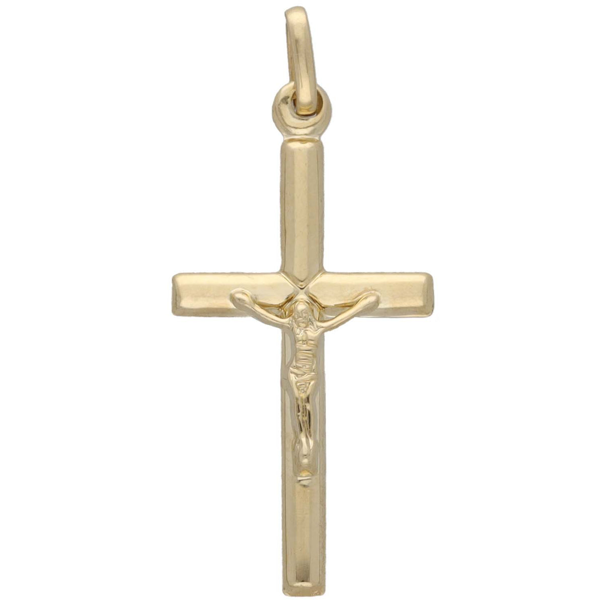 New 14ct Gold Crucifix Pendant