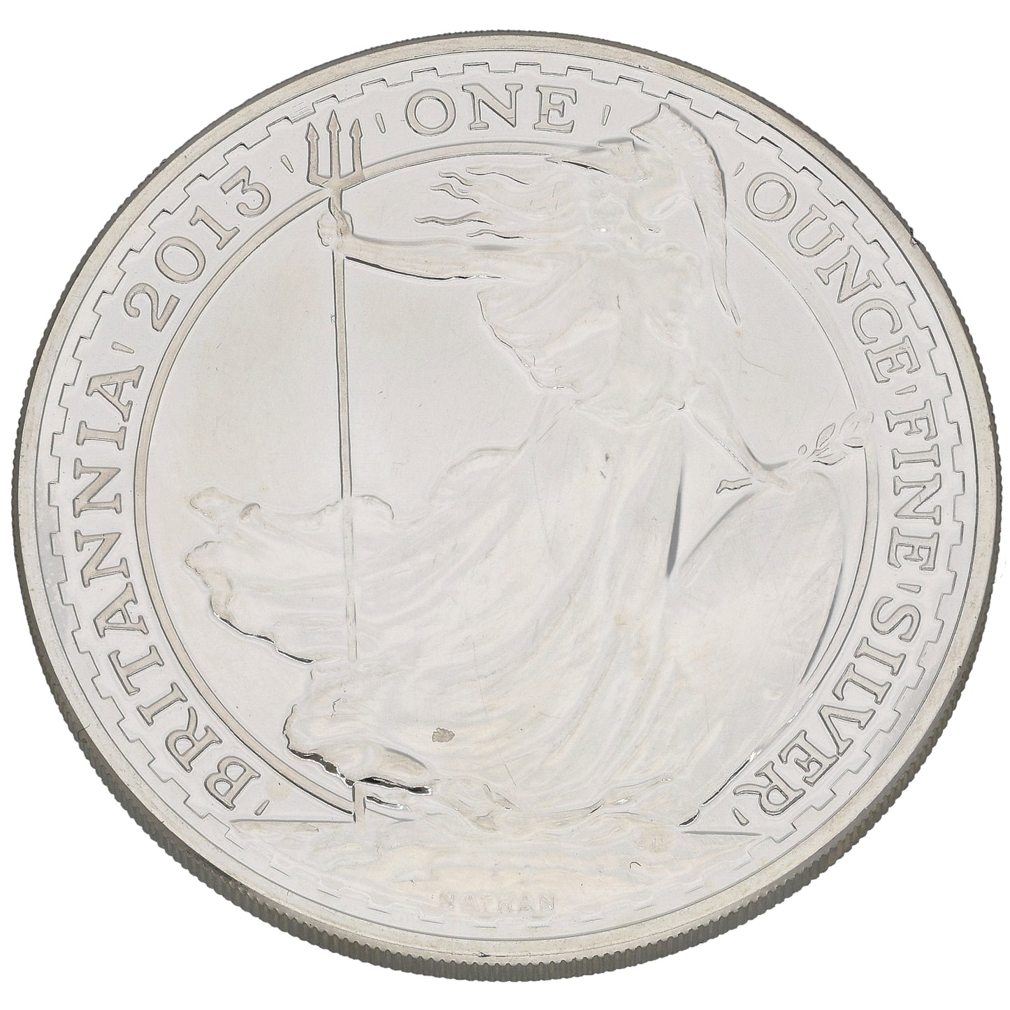 Fine Silver Queen Elizabeth II 1 OZ Britannia Coin 2013