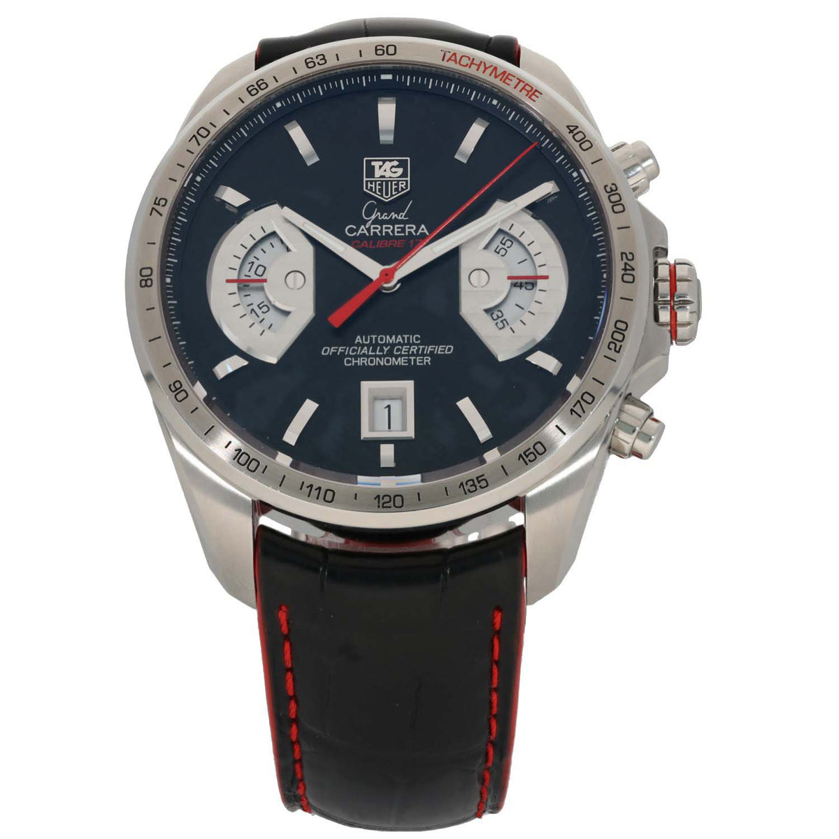 Tag Heuer Grand Carrera CAV511H 43mm Stainless Steel Watch