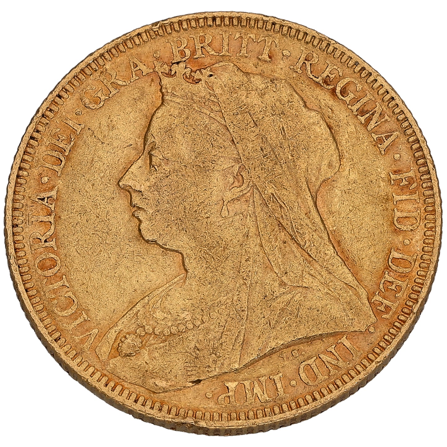 22ct Gold Queen Victoria Full Sovereign Coin 1893