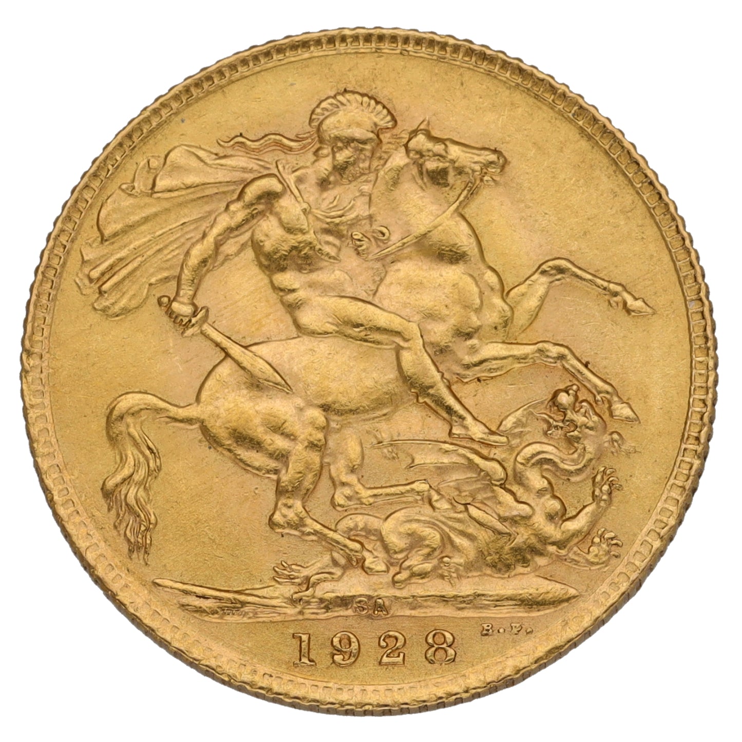 22ct Gold King George V Full Sovereign Coin 1928