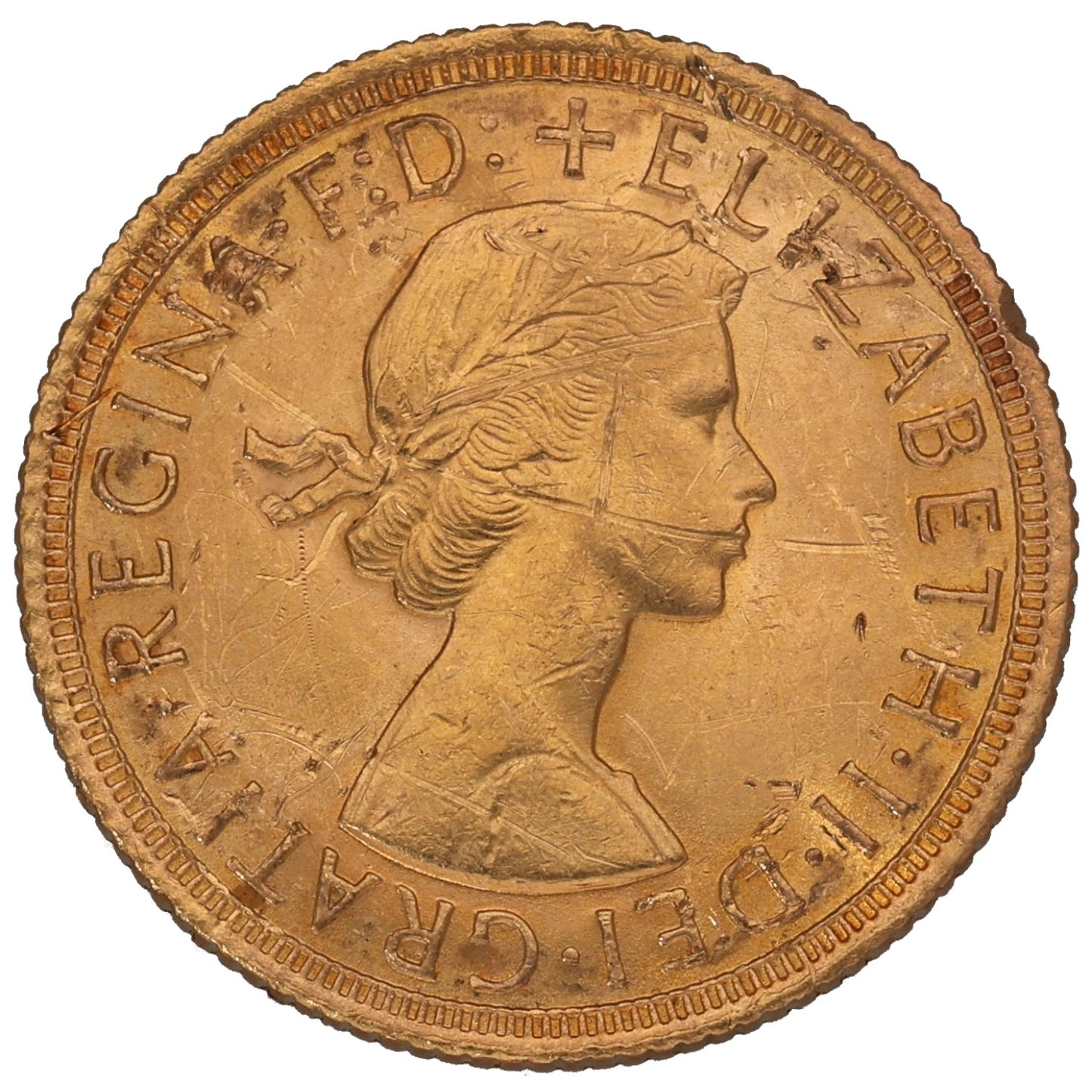 22ct Gold Queen Elizabeth II Full Sovereign Coin 1963