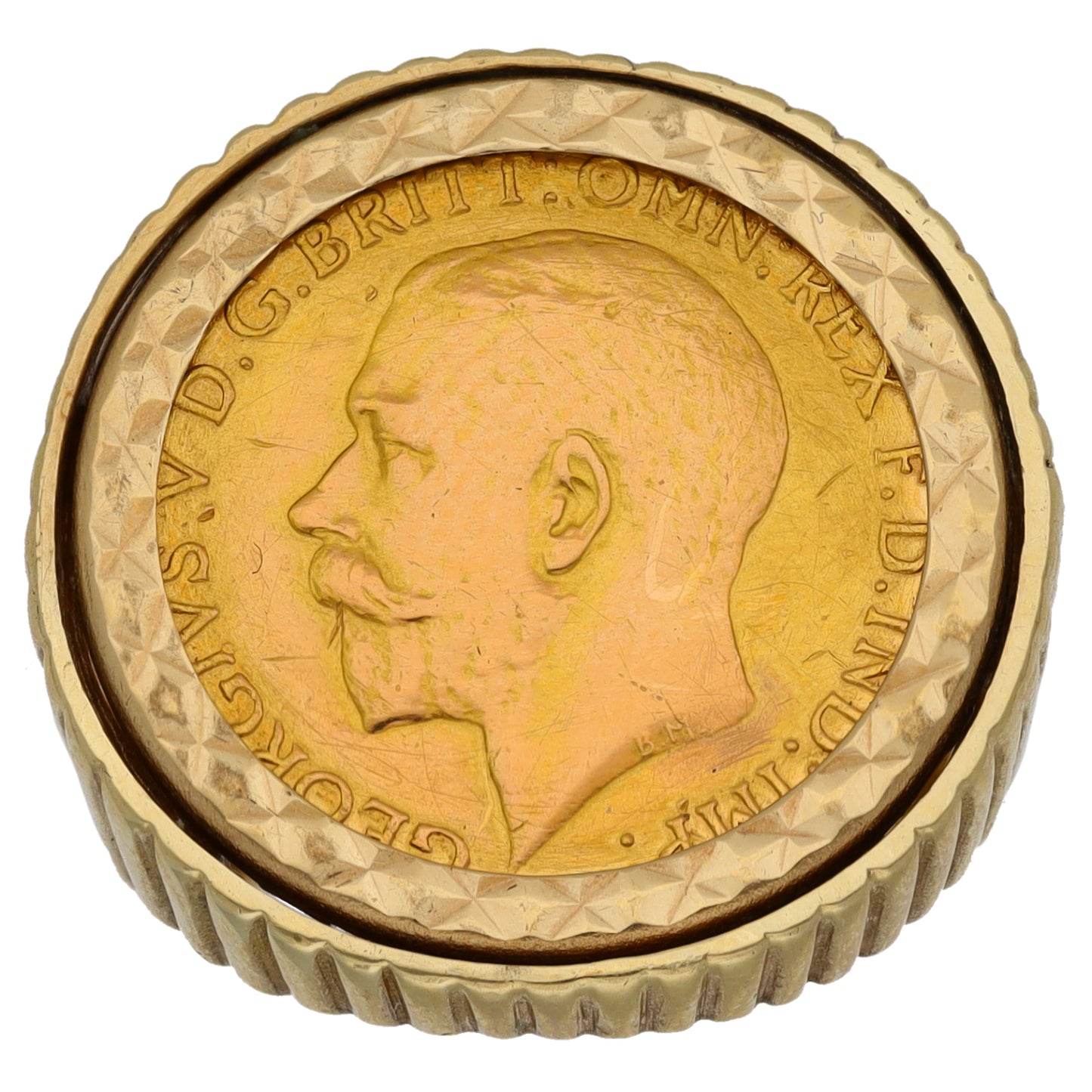 9ct Gold Coin Ring Size K