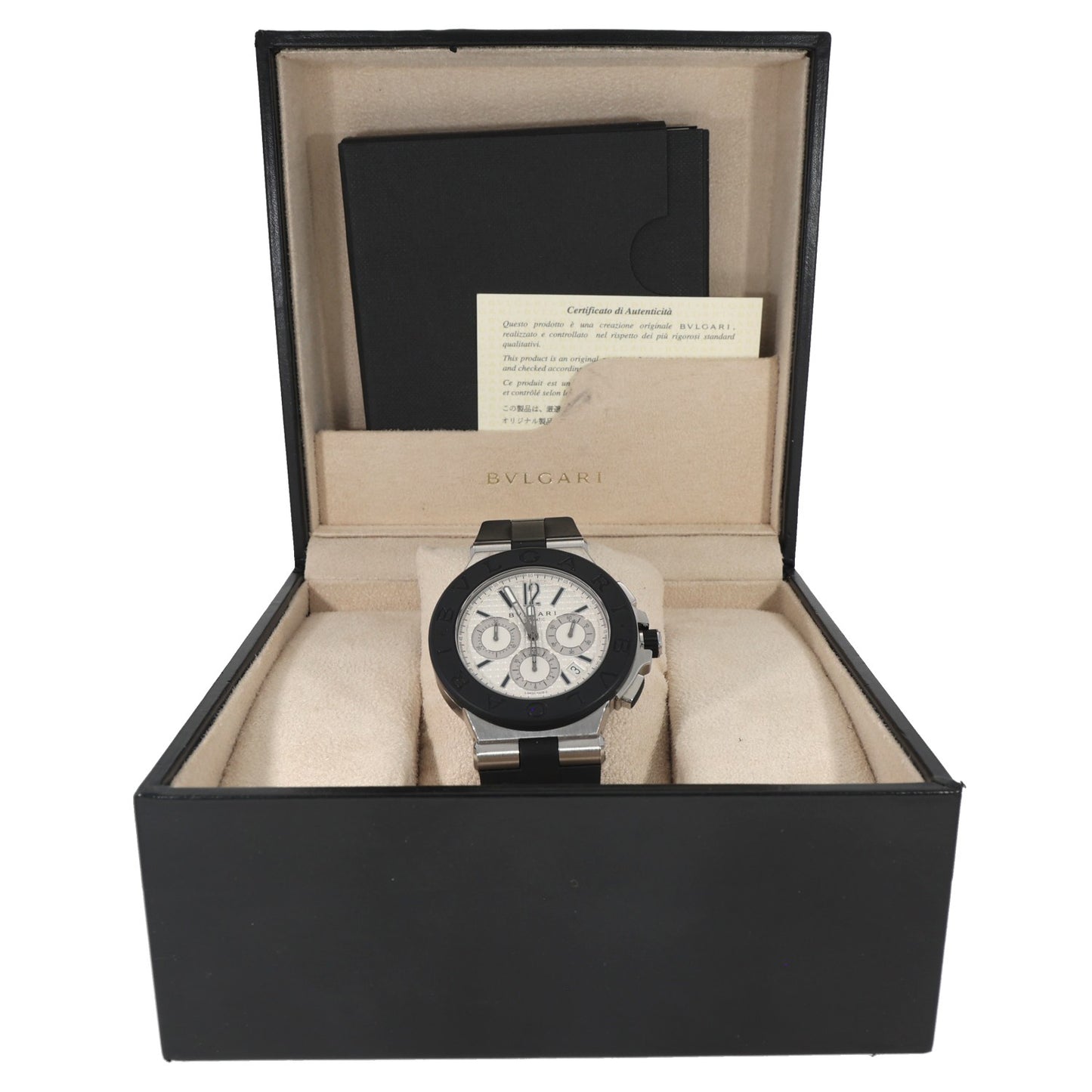 Bvlgari Diagono DG42SVCH 42mm Stainless Steel Watch
