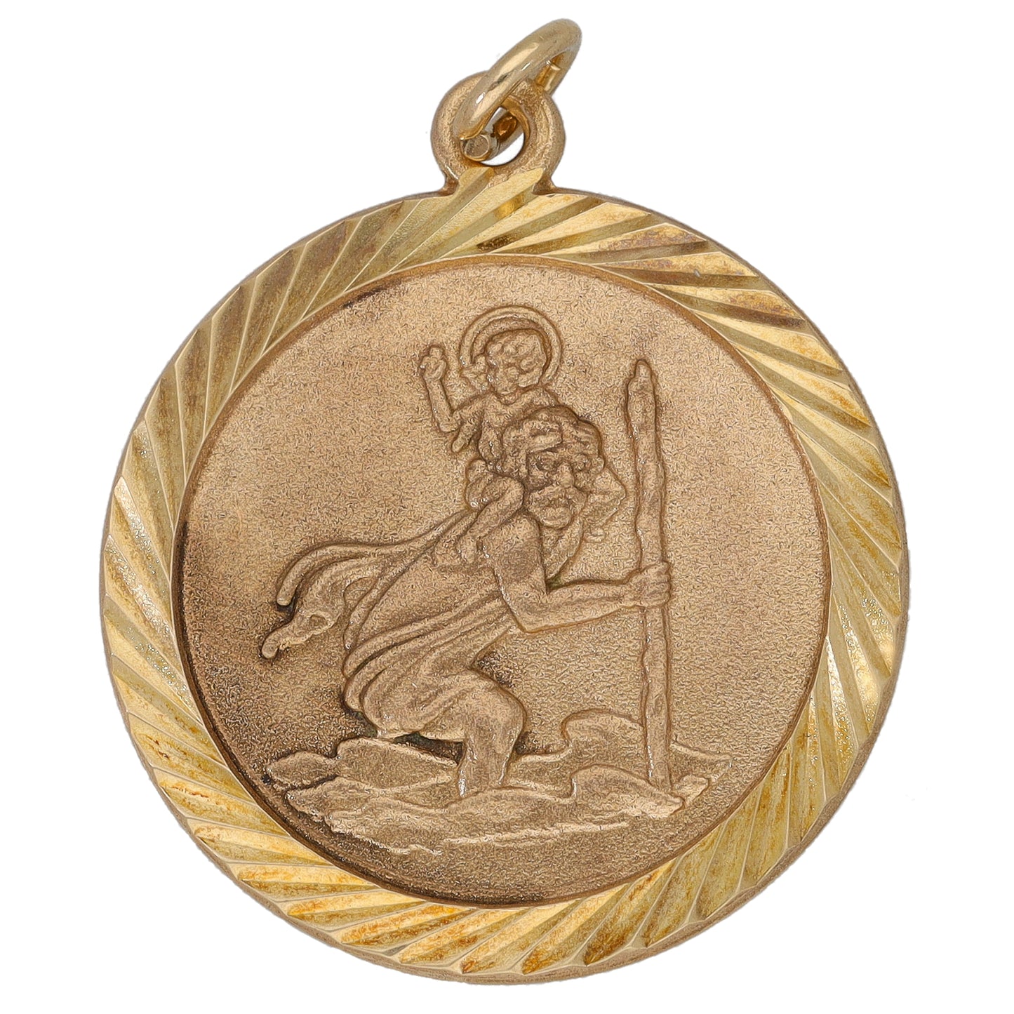 9ct Gold St Christopher Pendant