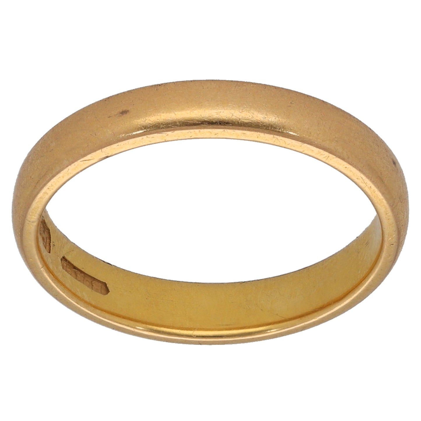 22ct Gold Plain Wedding Ring Size L