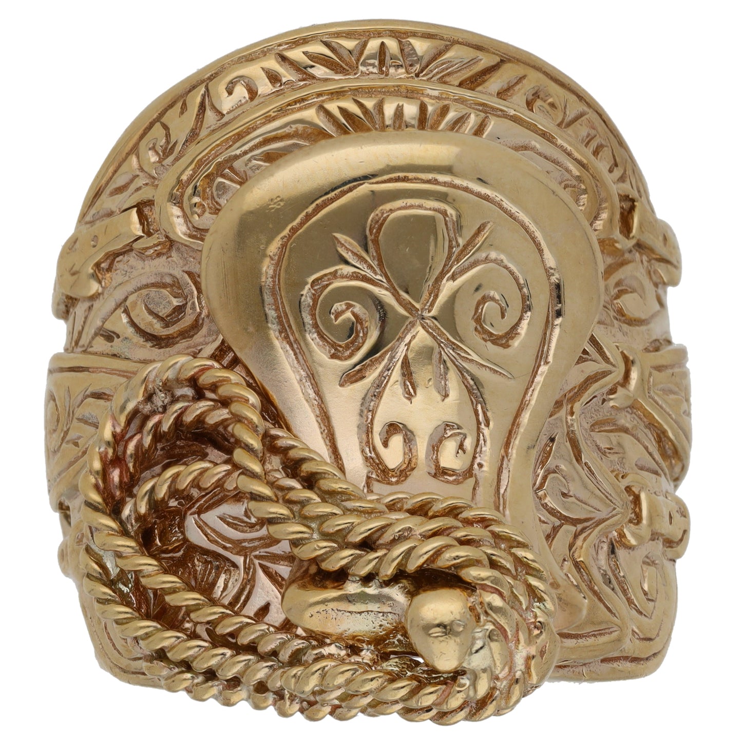 9ct Gold Saddle Ring Size V