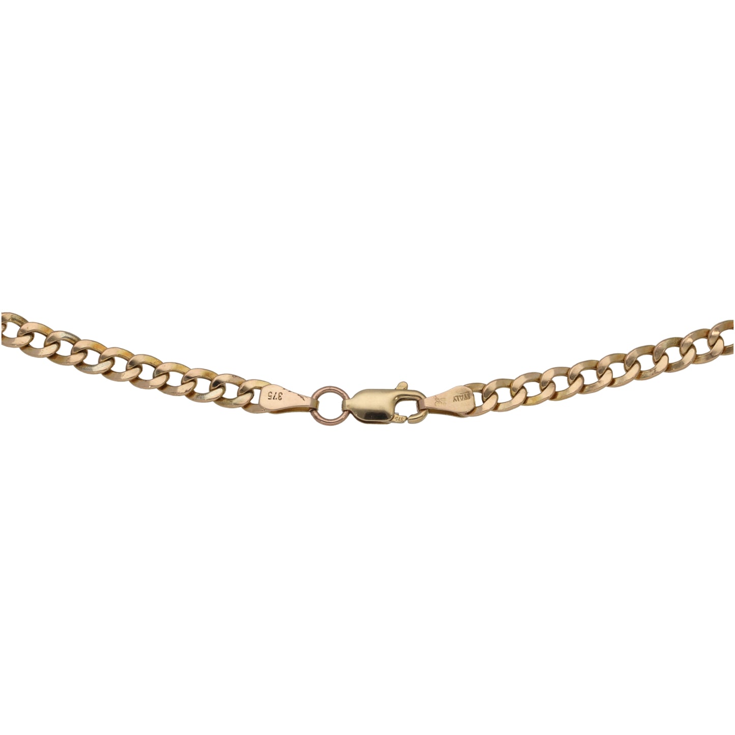 9ct Gold Curb Chain 18"