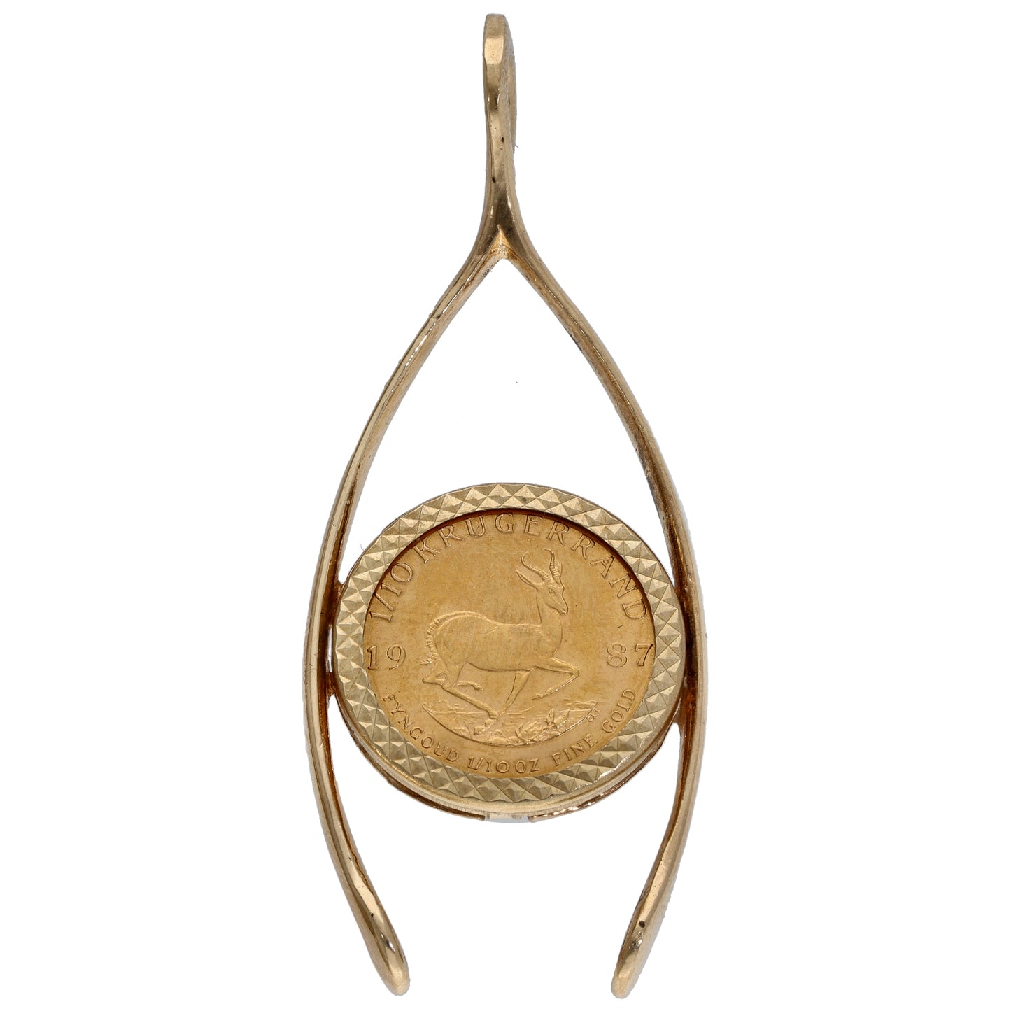 9ct Gold 1/10 Oz Krugerrand Coin Pendant