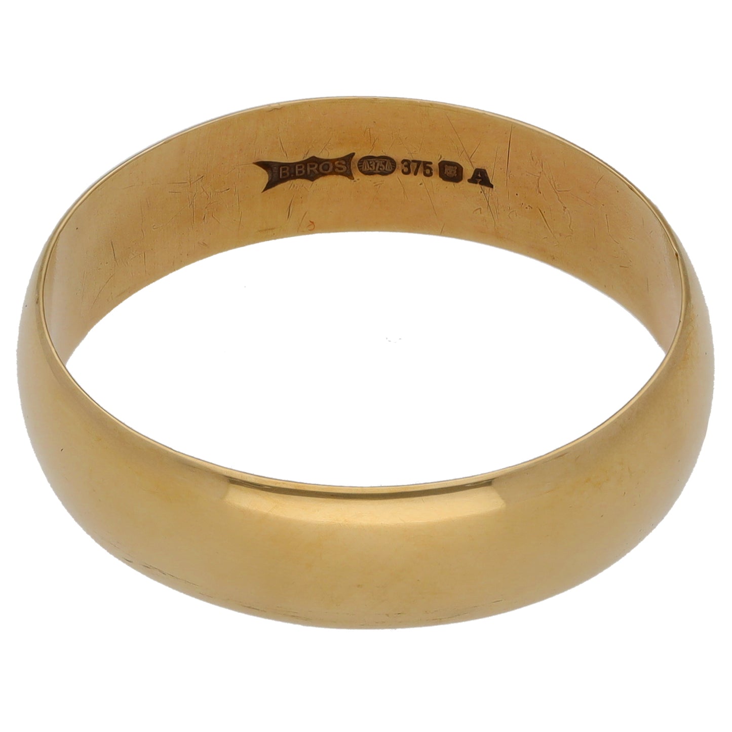 9ct Gold Plain Wedding Ring Size Y