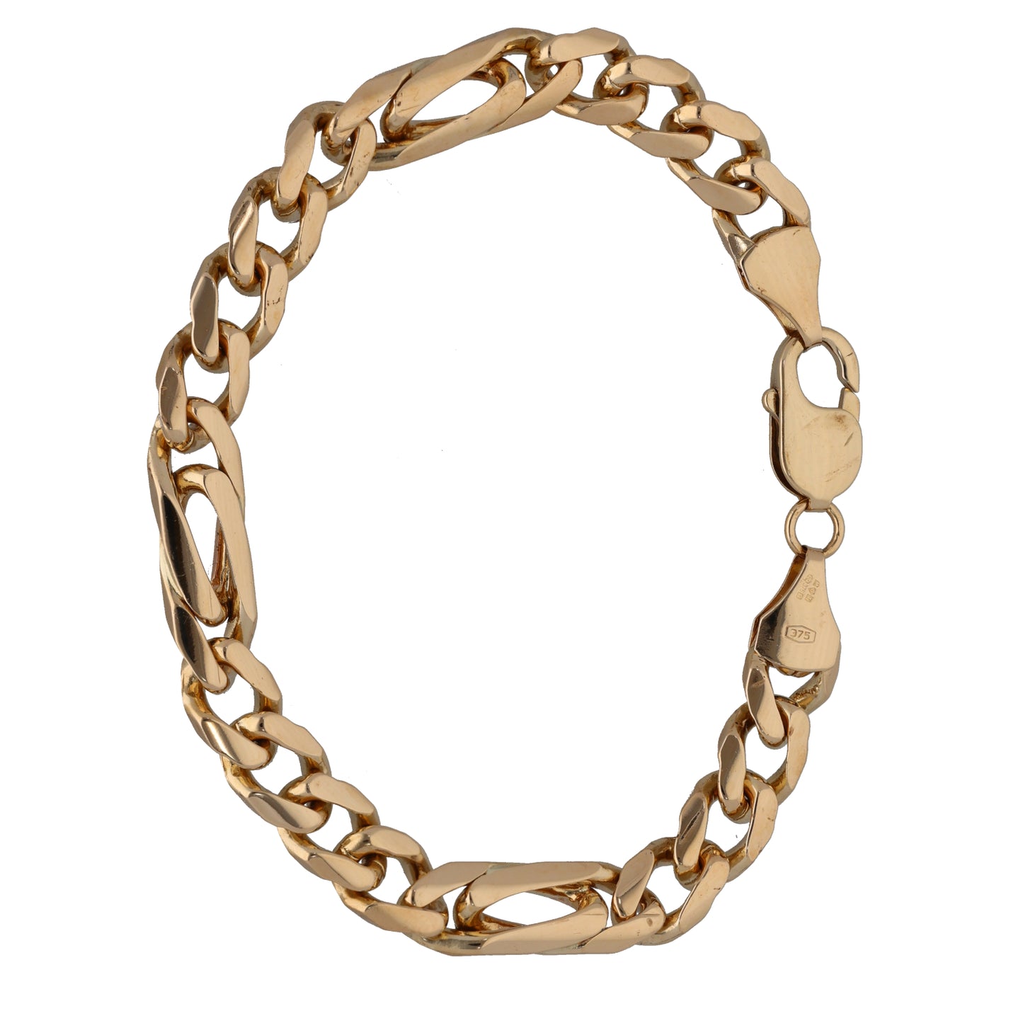 9ct Gold Figaro Bracelet