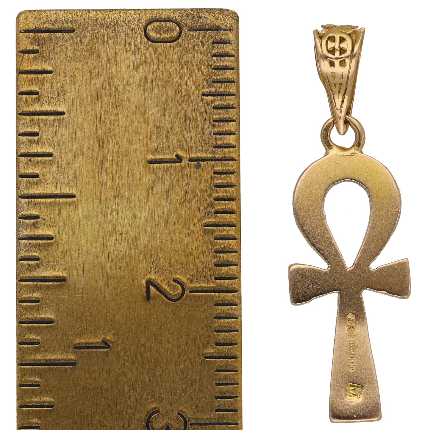 18ct Gold Egyptian Cross Pendant
