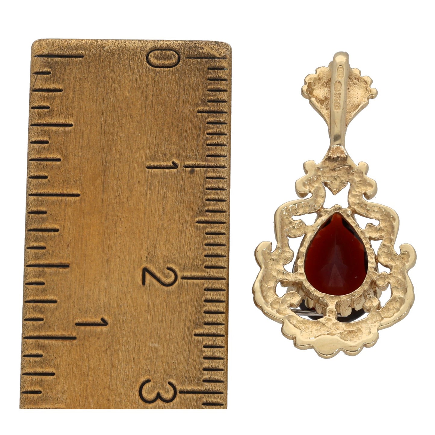 9ct Gold Garnet Dress/Cocktail Pendant