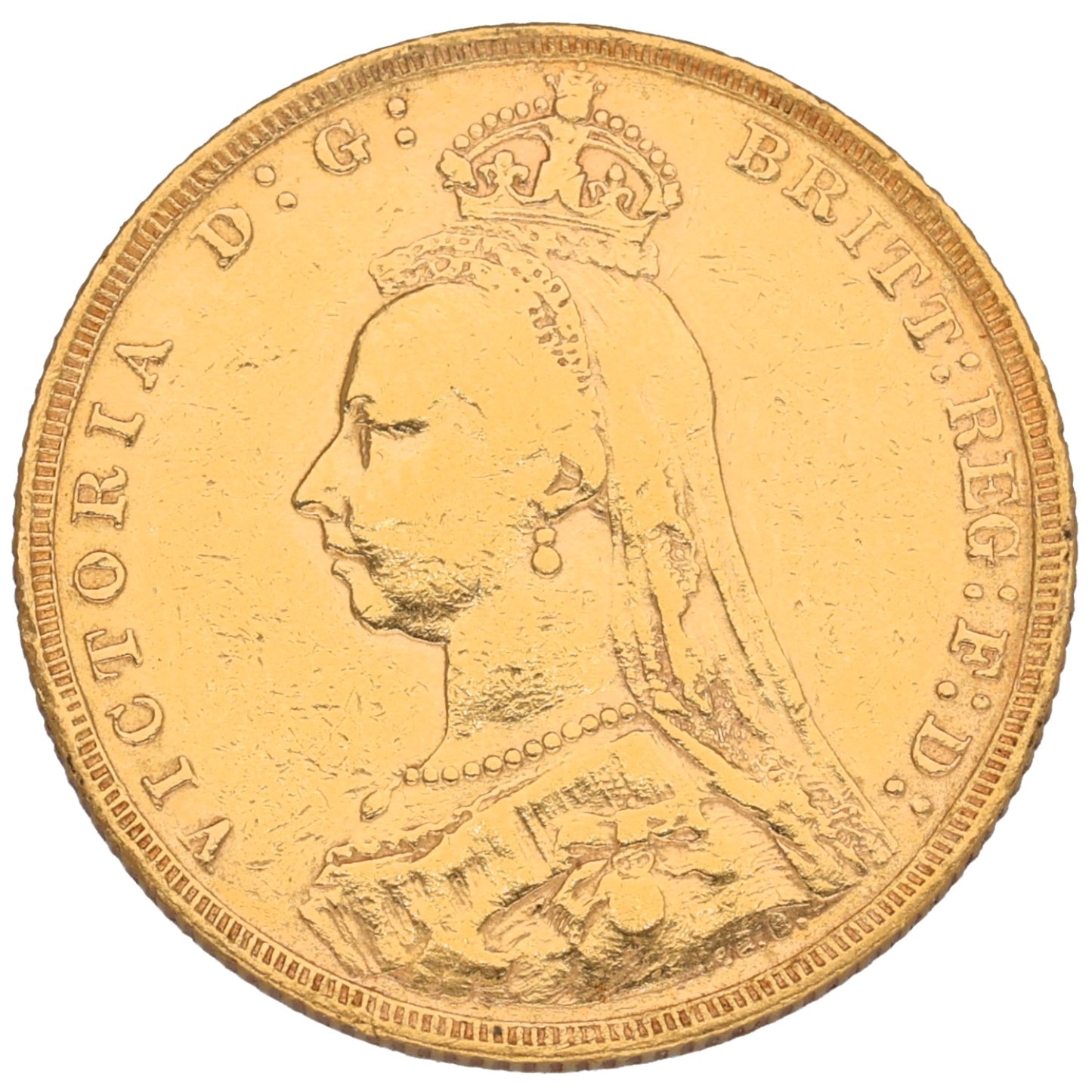 22ct Gold Queen Victoria Full Sovereign Coin 1891