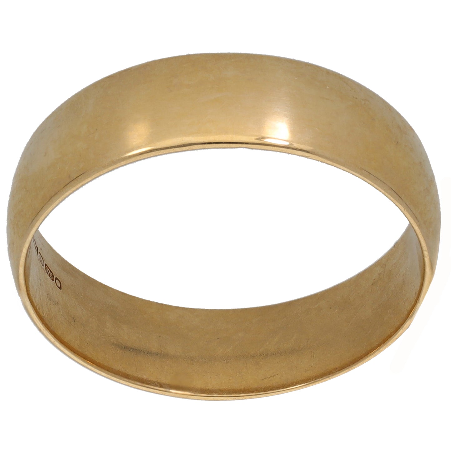 9ct Gold Plain Wedding Ring Size U