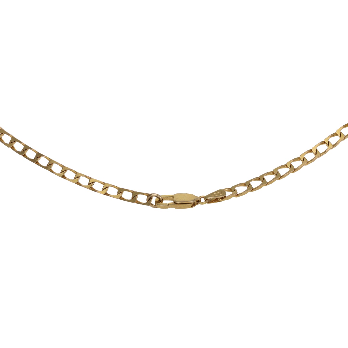 9ct Gold Curb Chain 14"