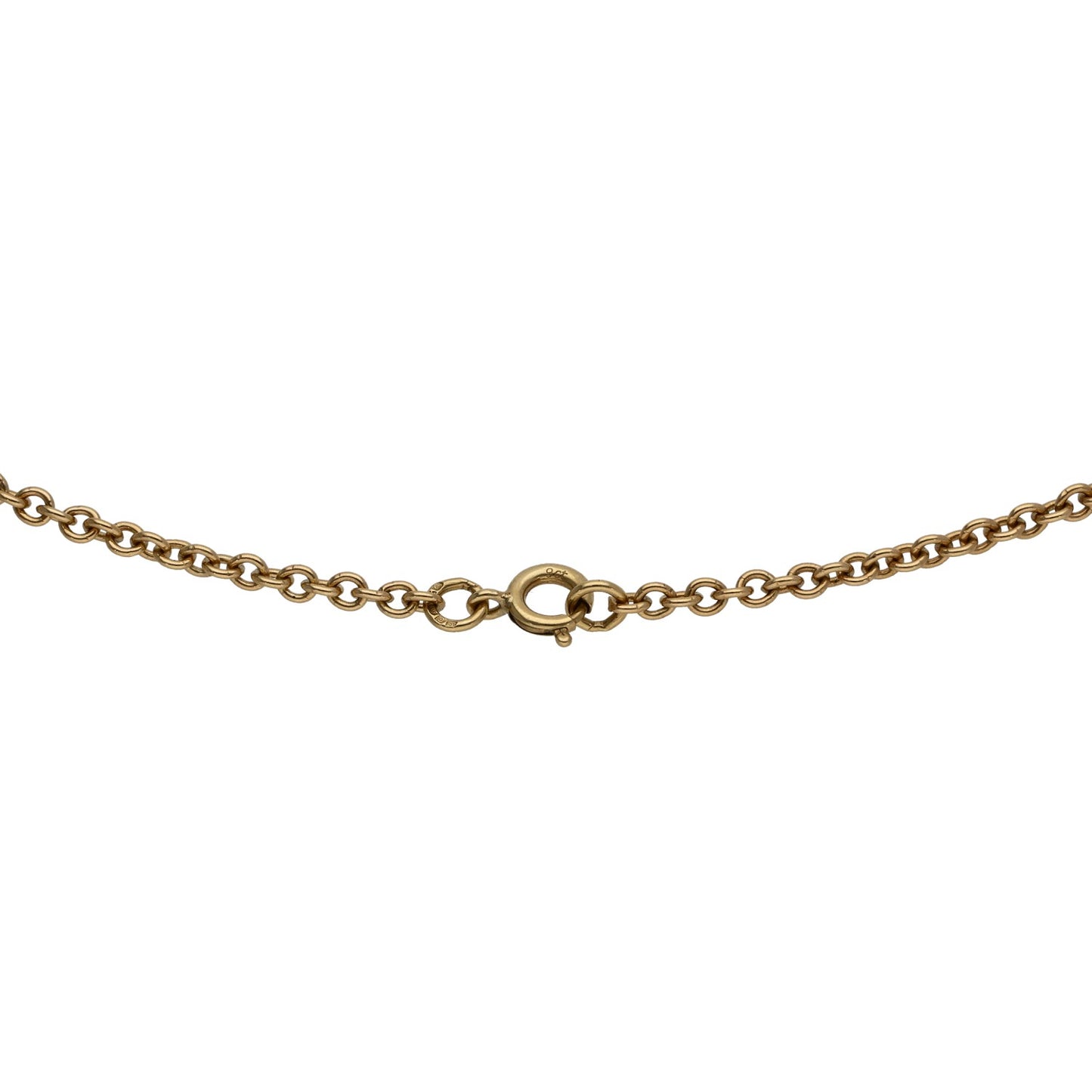 9ct Gold Ingot Pendant With Chain