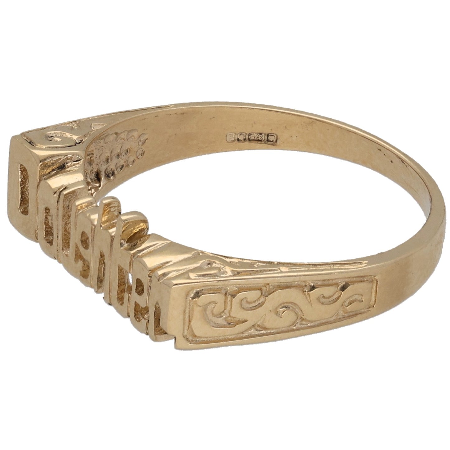 9ct Gold Daughter Family Ring Size S