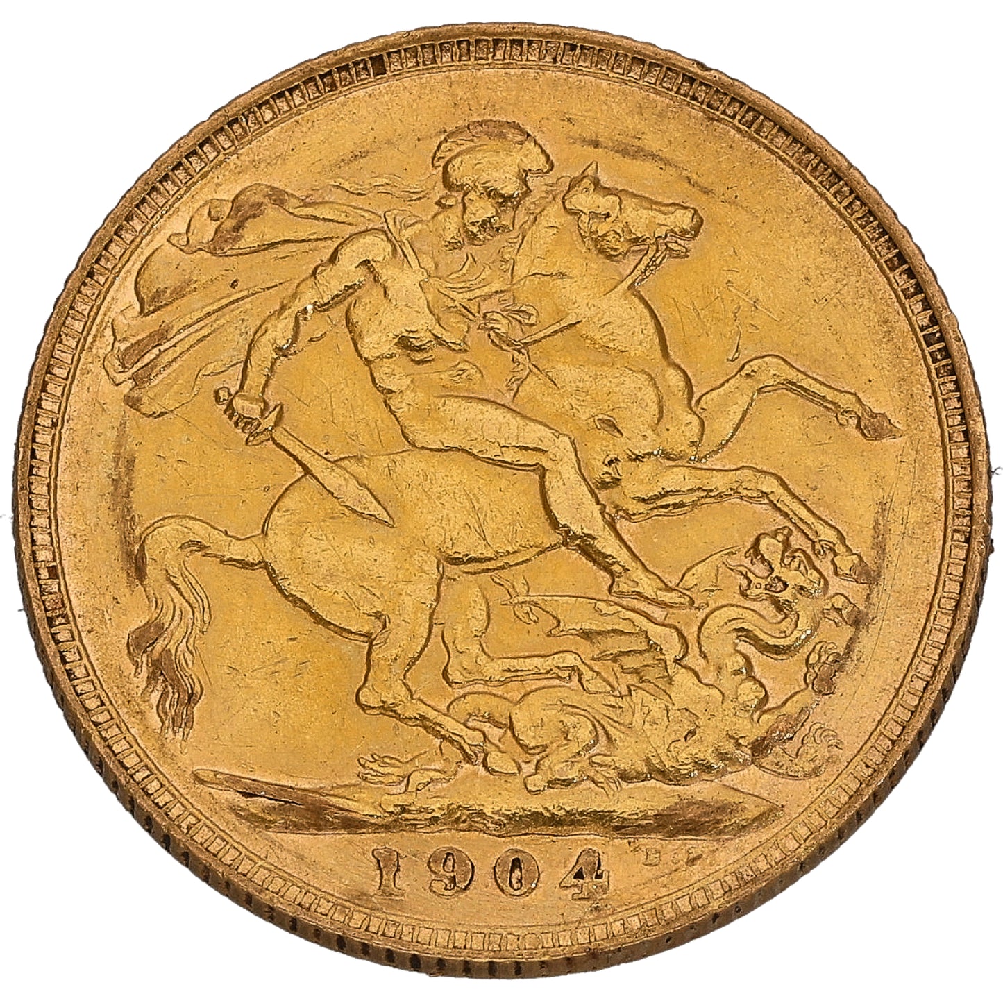 22ct Gold King Edward VII Full Sovereign Coin 1904