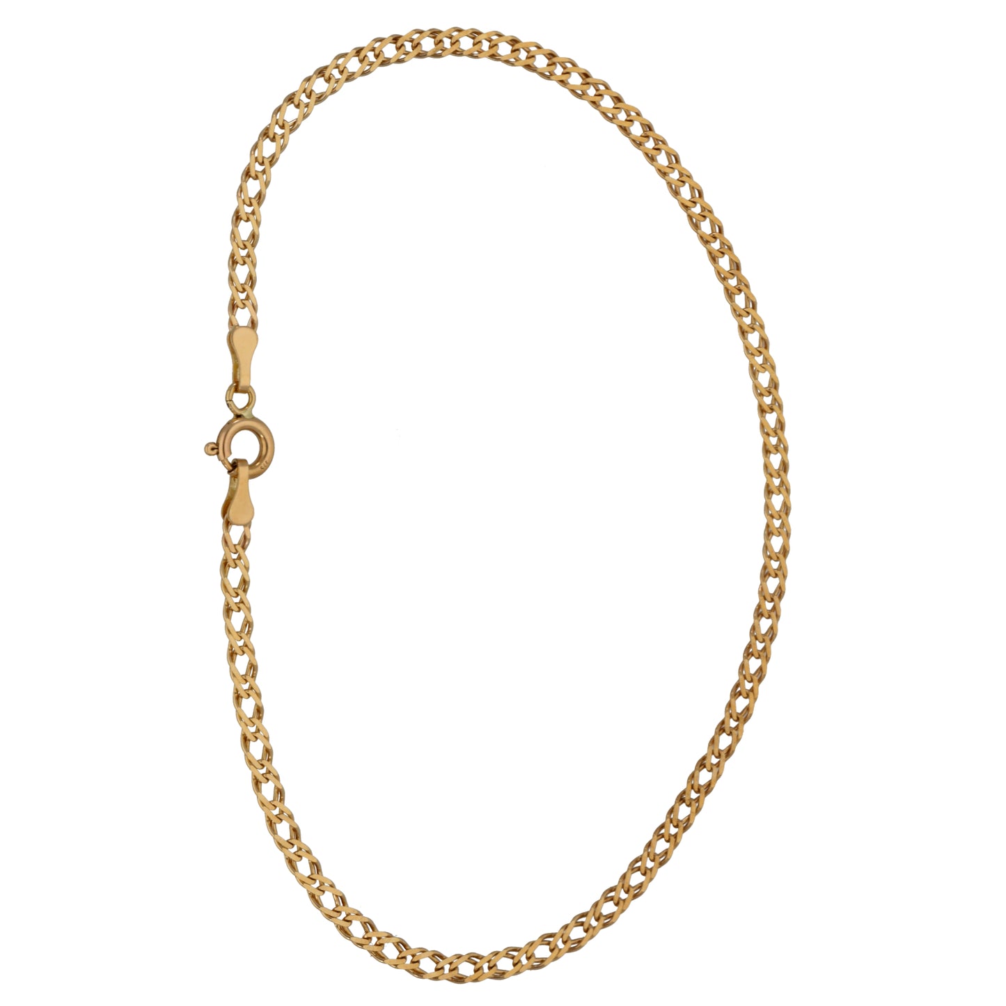 9ct Gold Double Curb Bracelet