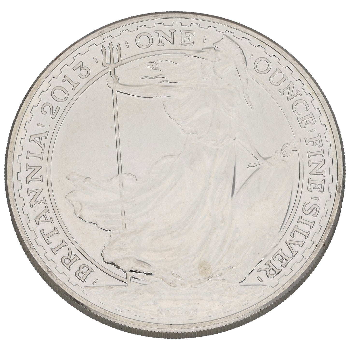 Fine Silver Queen Elizabeth II 1 OZ Britannia Coin 2013