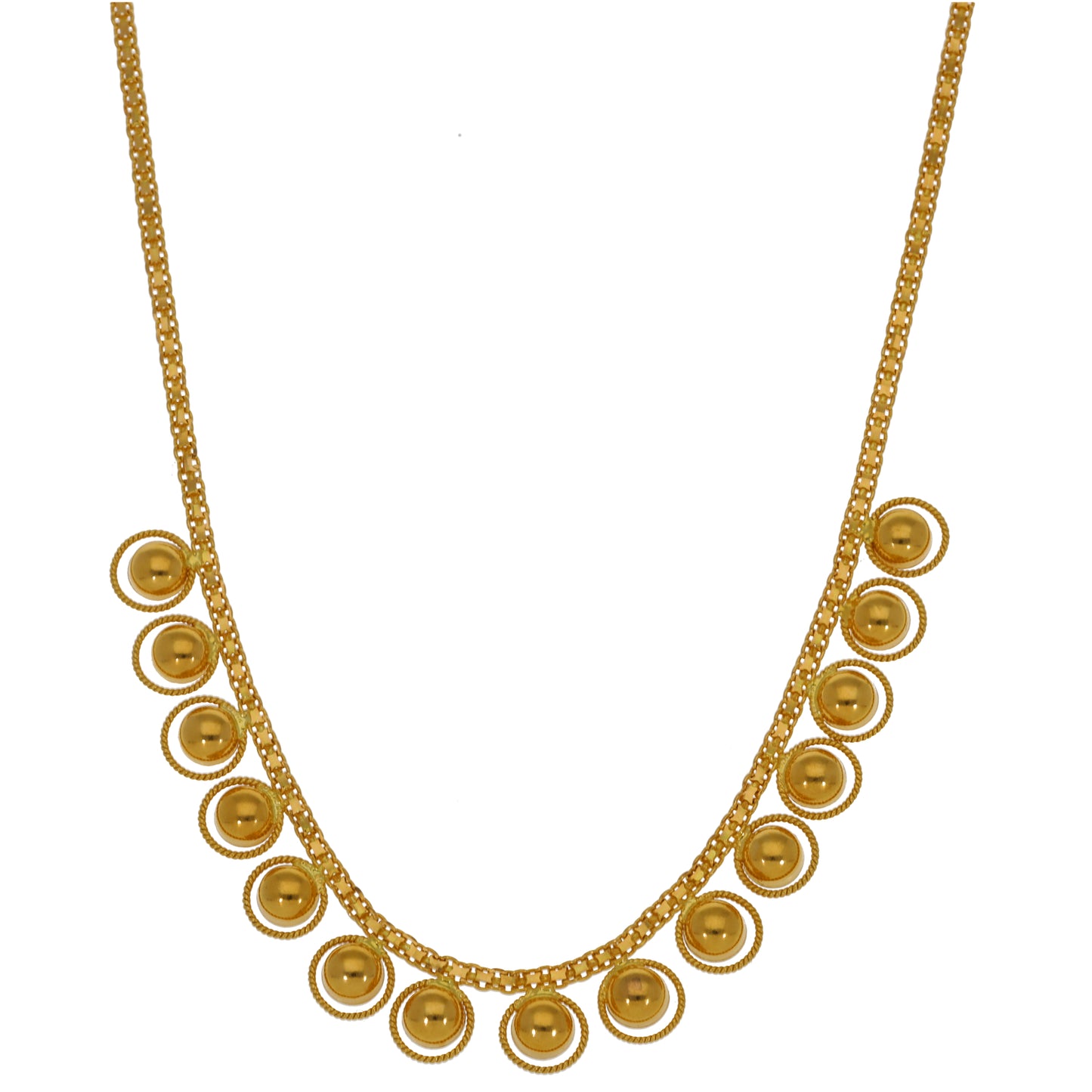 22ct Gold Fancy Necklace 18"