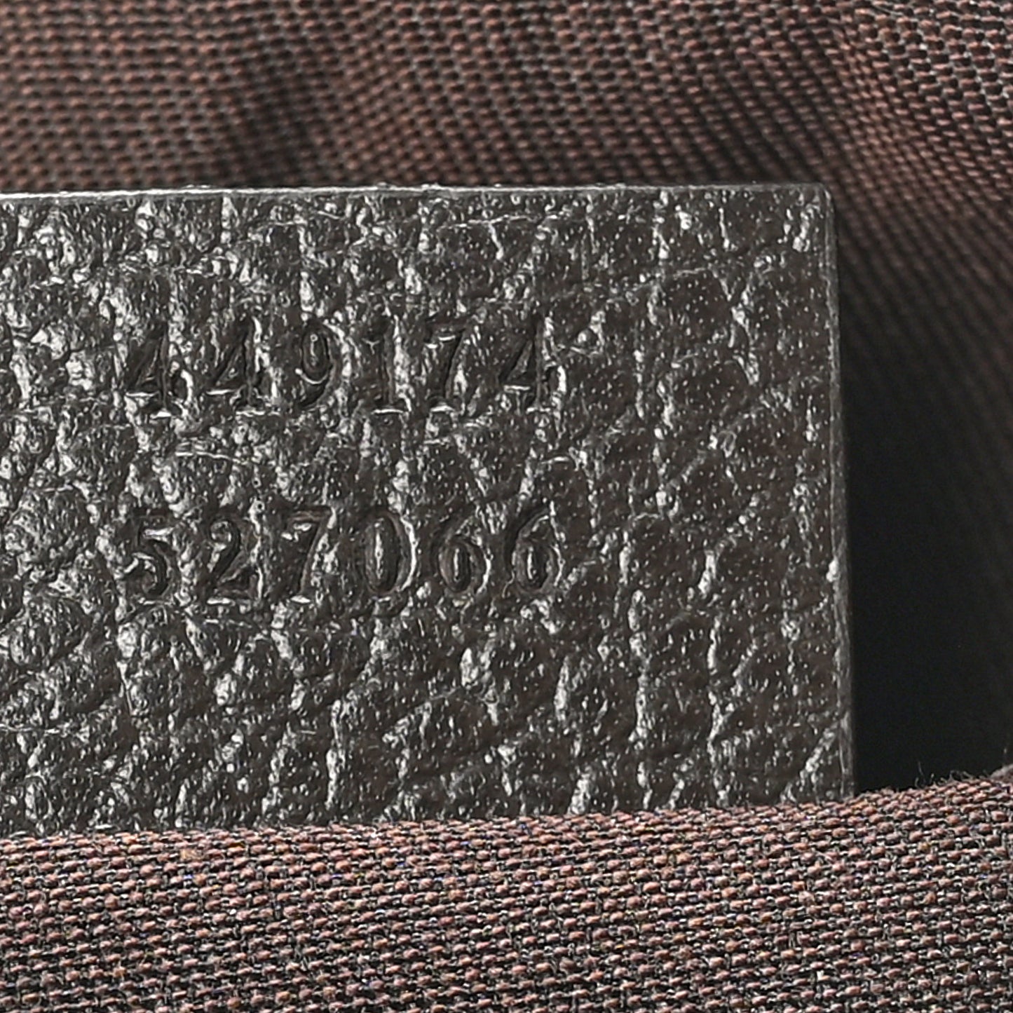 Gucci Waist Pouch GG Monogram Canvas Bag - Brown