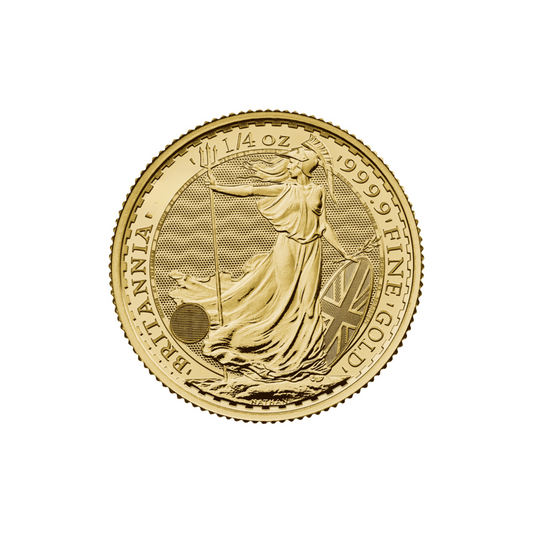 24ct Gold Queen Elizabeth II 1/4oz Britannia Coin - Various Dates