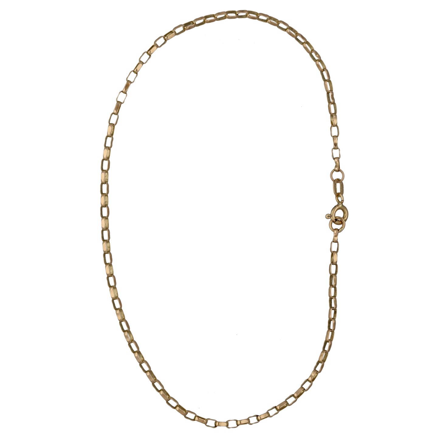 9ct Gold Belcher Anklet